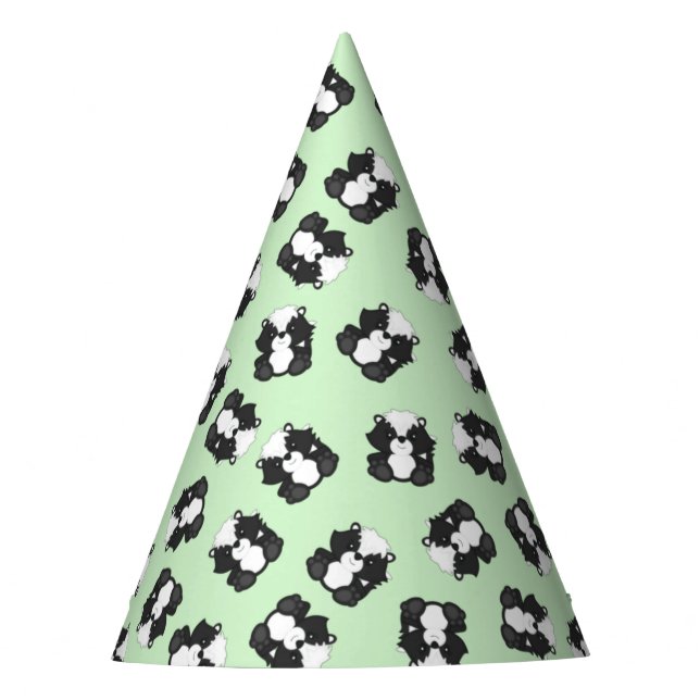 Skunk Birthday PArty Party Hat (Front)