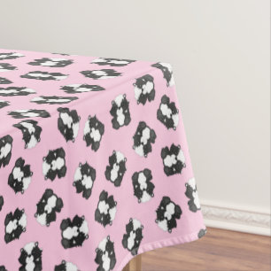 Skunk Birthday Party Pink Tablecloth