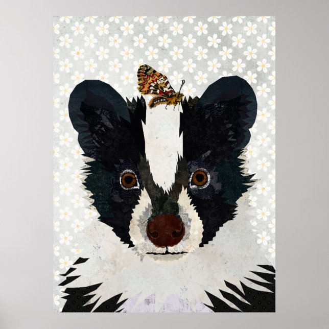 SKUNK & BUTTERFLY POSTER (Front)