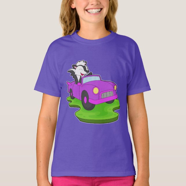 Skunk Car T-Shirt (Front)