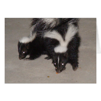 Skunk Card Blank / Poem on back