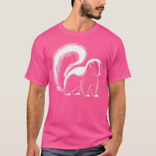 Skunk Dad Mum Lover Monochromatic Skunk T-Shirt