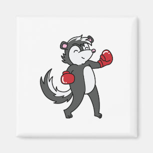 Skunk Does Boxing Magnet