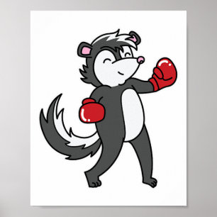 Skunk Does Boxing Poster