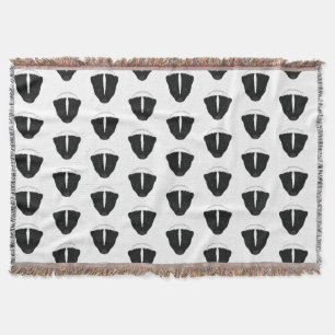 Skunk Face Throw Blanket