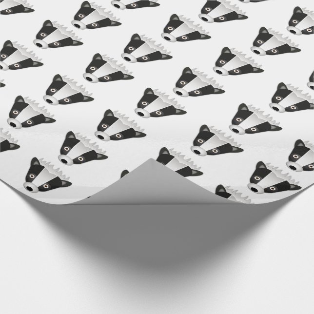 Skunk - Glossy Wrapping Paper, 30" x 15' Paper (Corner)