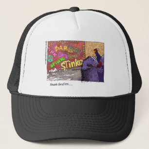 Skunk Graffiti Funny Cartoon Gifts & Tee Trucker Hat