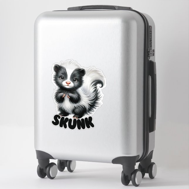 SKUNK - NURSERY STICKER (Suitcase)