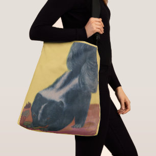 skunk print crossbody bag