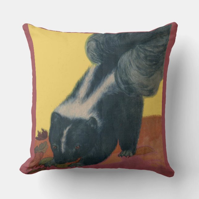 skunk print cushion (Front)