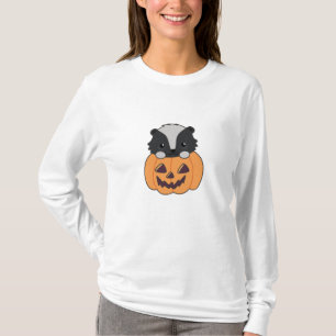 Skunk Pumpkin Cute Skunks Happy Halloween T-Shirt