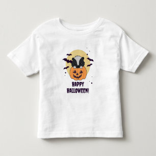 Skunk Pumpkin Cute Skunks Happy Halloween Toddler T-Shirt