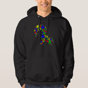 Skunk Puzzle Animals Autism Awareness Hoodie