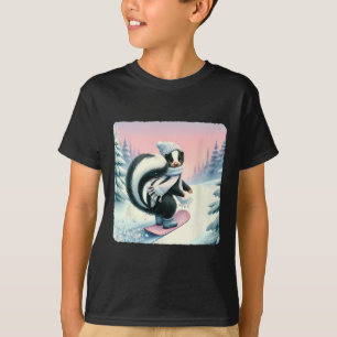 Skunk Snowboarding. Snowboard Snowboarder Cap Scar T-Shirt