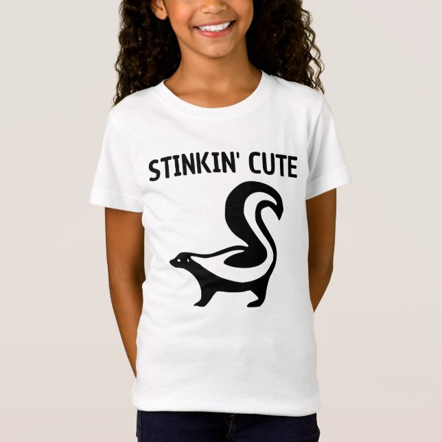 SKUNK STINKING CUTE KIDS PUN T-SHIRT (Front)