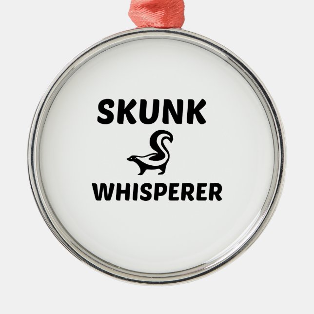 SKUNK WHISPERER METAL TREE DECORATION (Front)