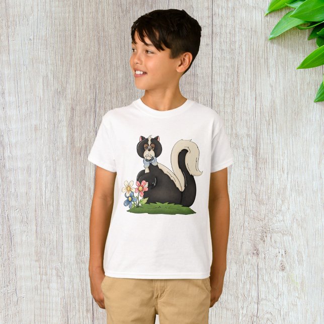 Skunk With Flowers T-Shirt (Creator Uploaded)
