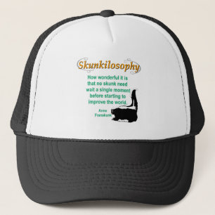 Skunkilosophy: Improve World Trucker Hat