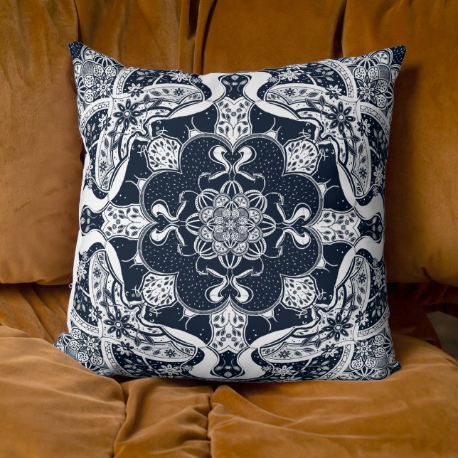 Skunks Mandala Choose Your Colour Cushion (Creator Uploaded)