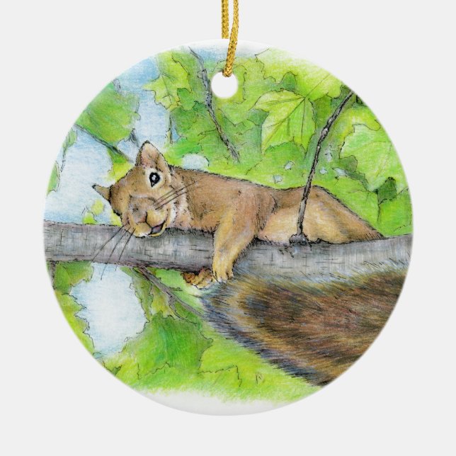 SKWIRL CERAMIC TREE DECORATION (Front)