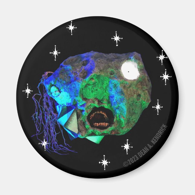 Skwot Above Master Asteroidhead with Stars Magnet (Front)