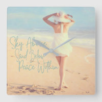 Sky Above Sand Below Peace Within Beach Girl Sea