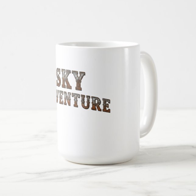 sky adventure  coffee mug (Front Right)