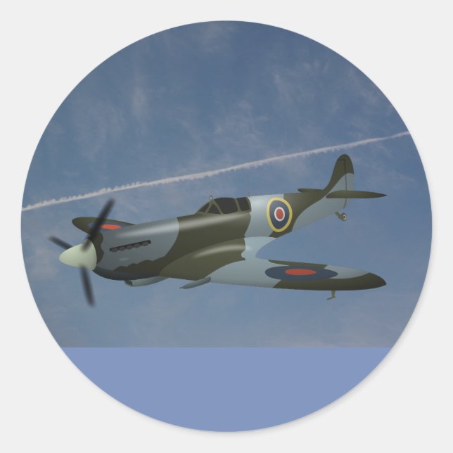 Sky and aeroplane sticker (Front)