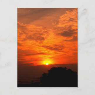 sky and cloud / sunset postcard