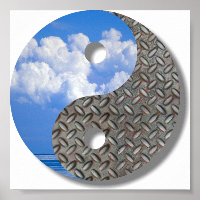 sky and metal poster (Front)