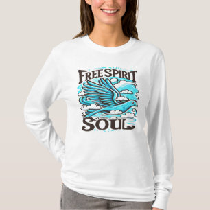 Sky Bird with Free Spirit and Soul T-Shirt