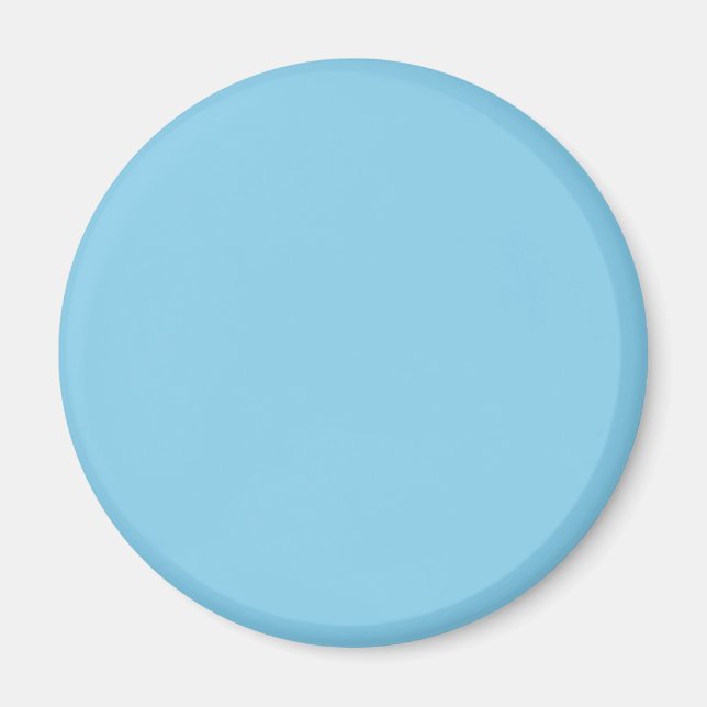 Sky Blue 87CEEB Colour - Option to Add Name Magnet (Front)
