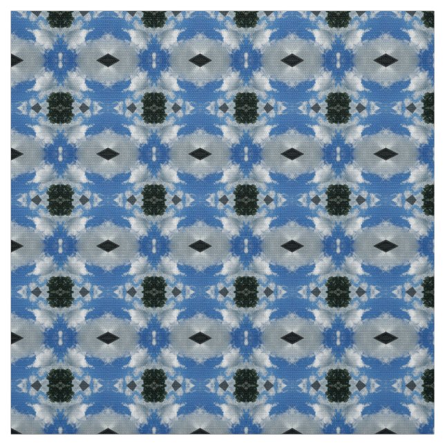 Sky Blue and Cloud Furniture Fabric (Swatch)