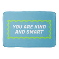 Sky Blue and Lime Green Wavy Encouraging Words