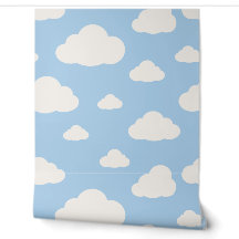 Sky Blue and White Soft Clouds