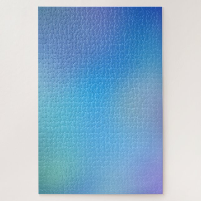 Sky Blue Bokeh Blur Colourful Gradient Minimalisti Jigsaw Puzzle (Vertical)