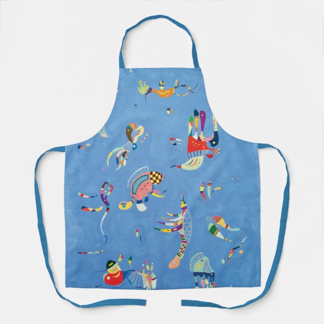 Sky Blue by Wassily Kandinsky  Apron (Front)
