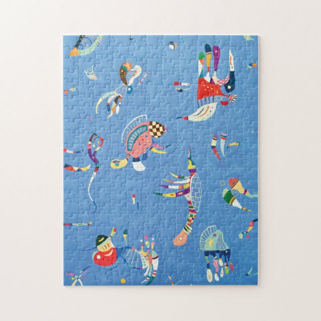 Sky Blue by Wassily Kandinsky Jigsaw Puzzle (Vertical)