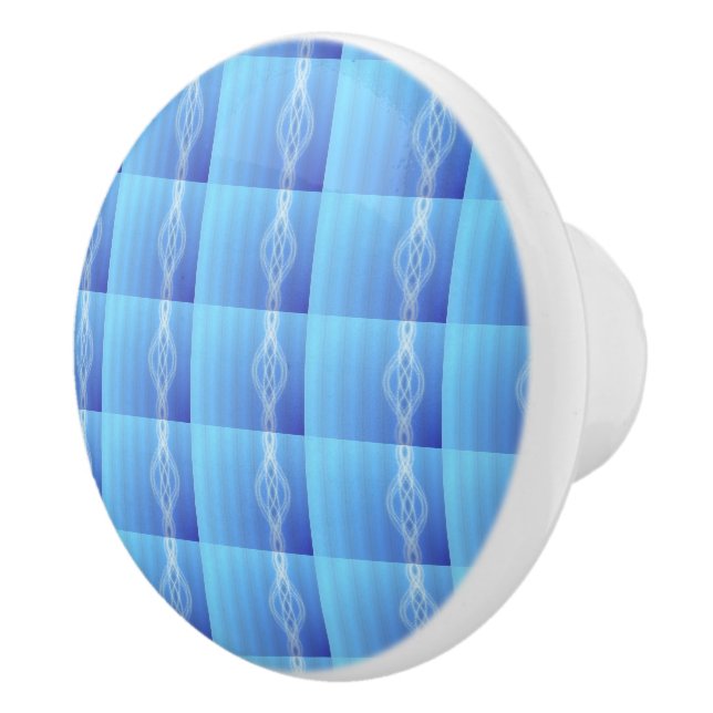 Sky Blue Ceramic Knob (Right)