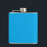 Sky Blue Colour Accent Customise it Easily Hip Flask<br><div class="desc">This custom product is available in a vibrant cyan blue accent colour decor for yourself or as a gift sure to make an impression in all occasions. Click on the "Customise it!" button or link you find on this product page to reveal a set of user friendly designing tools to...</div>