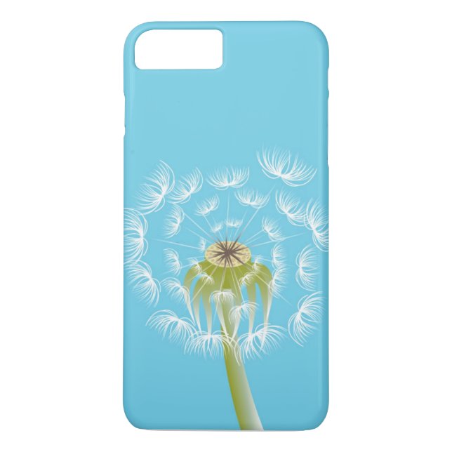 Sky Blue dandelion floral nature Case-Mate iPhone Case (Back)