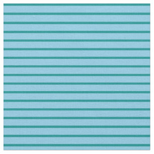 Sky Blue & Dark Cyan Coloured Pattern Fabric