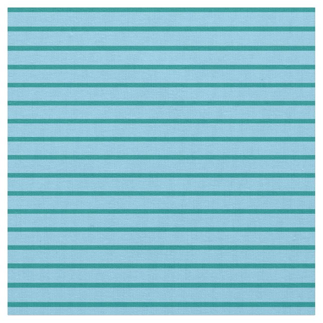 Sky Blue & Dark Cyan Coloured Pattern Fabric (Close Up)