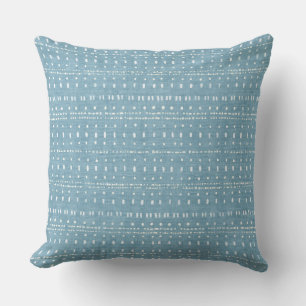 Sky Blue Dots Throw Pillow