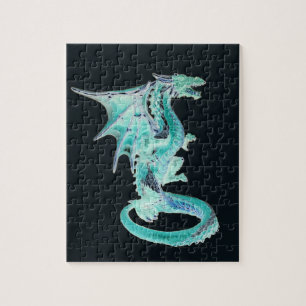 Sky Blue Dragon  Jigsaw Puzzle