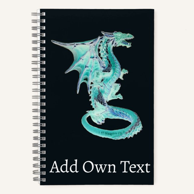 Sky Blue Dragon  Notebook (Front)
