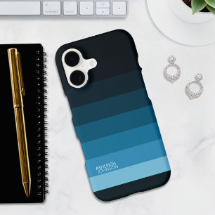 Sky Blue Fade Gradient Colour Stripes  