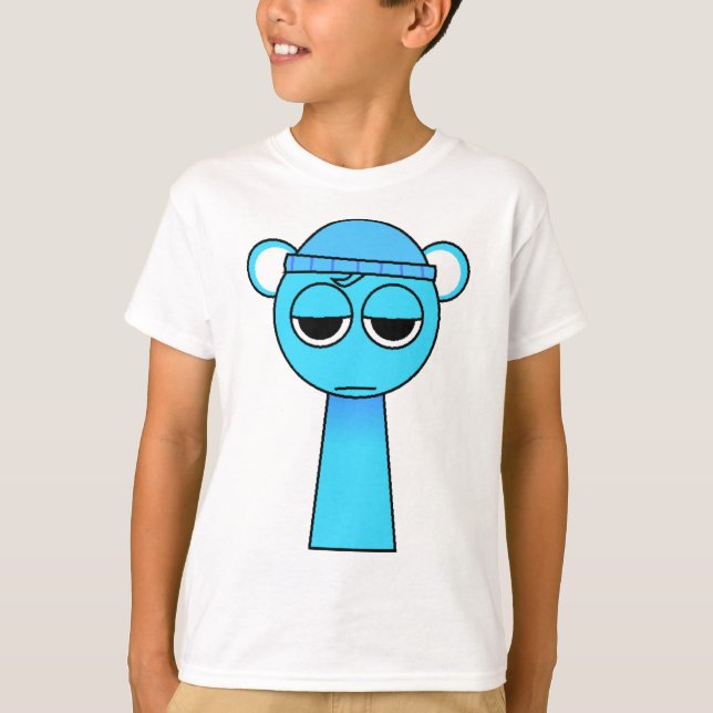 Sky Blue from Sprunki T-Shirt (Front)