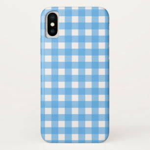 Sky blue gingham Case-Mate iPhone case