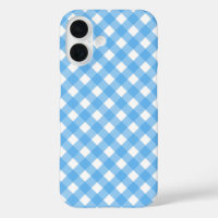 Sky blue gingham